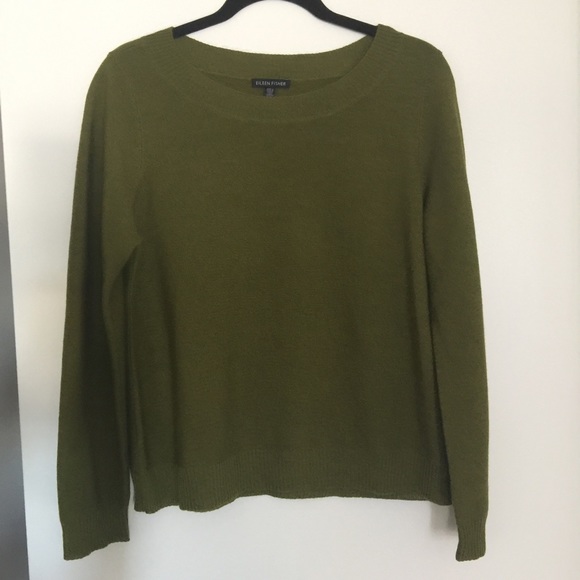 Eileen Fisher Cropped Merino Wool Sweater