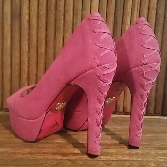 **** SALE SALE Pink Corset Heels****