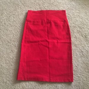 Red Pencil Skirt