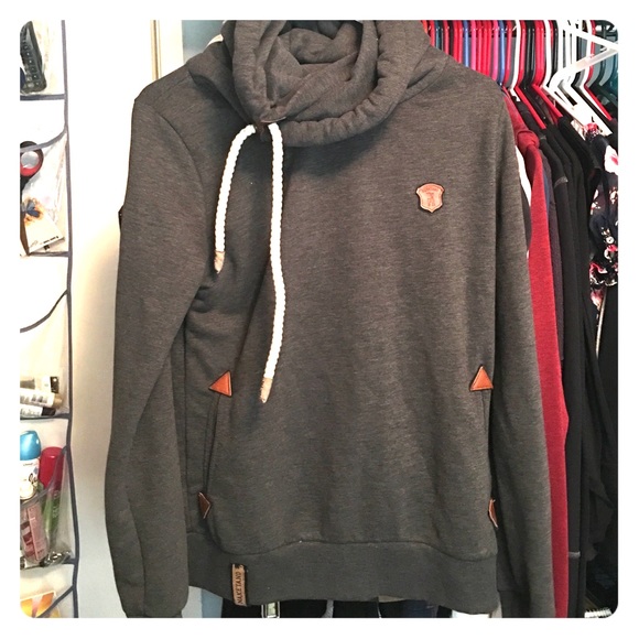 Naketano Cowlneck Grey Hoodie