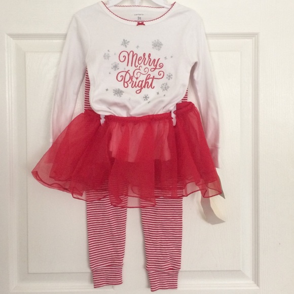 Toddler girls holiday pjs