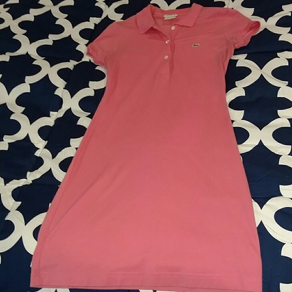 Lacoste xs pink polo dress