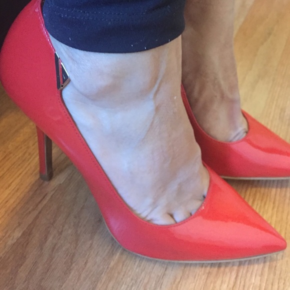 Zara red heels