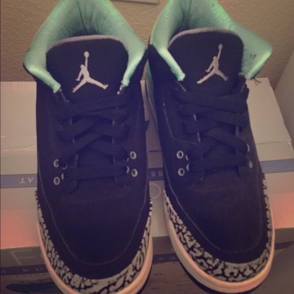 Black & Teal Jordans