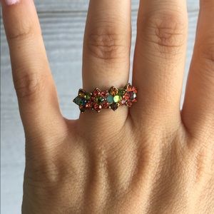 Michal Negrin Four Flower Multicolor Ring