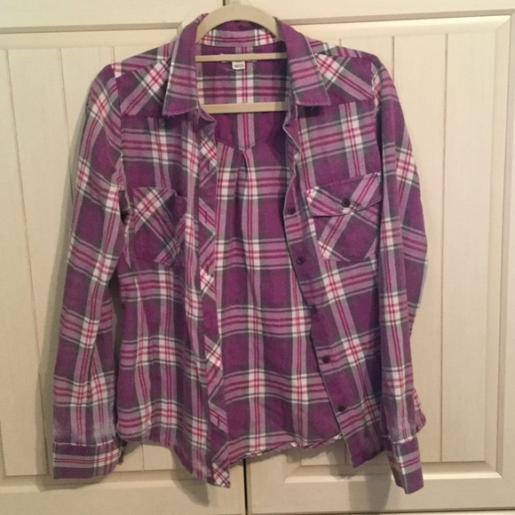 Flannel button up by Roxy sz s - Picture 1 of 2