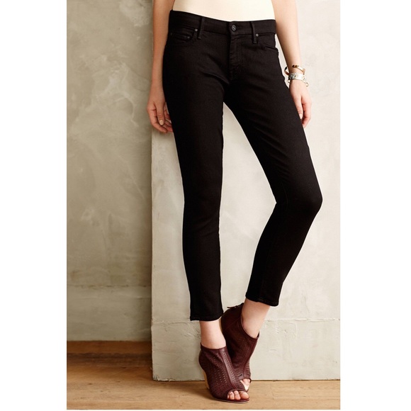 Mother 'The Looker Crop' Black - size 28