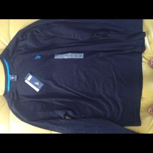 U.S. Polo Assn. Black Solid Long-Sleeve Tee