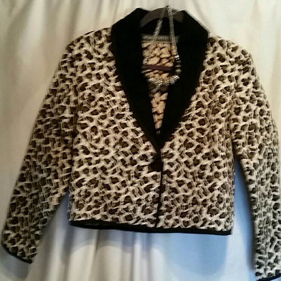 Leopard print jacket, barely worn, almost like new