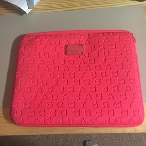 Pink Marc Jacobs laptop case