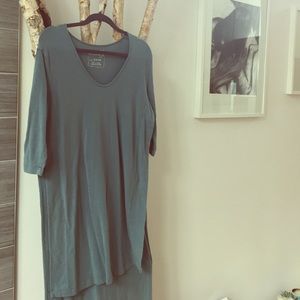 Teal Free People tunic