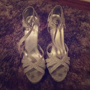 Silver heels