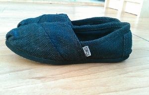 Black Woven Toms
