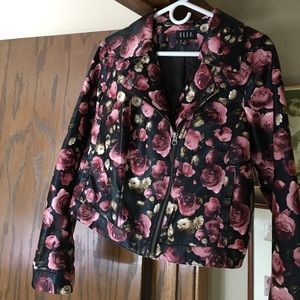Floral bomber jacket