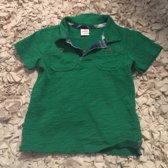 Gymboree 3T boys green polo short sleeve shirt
