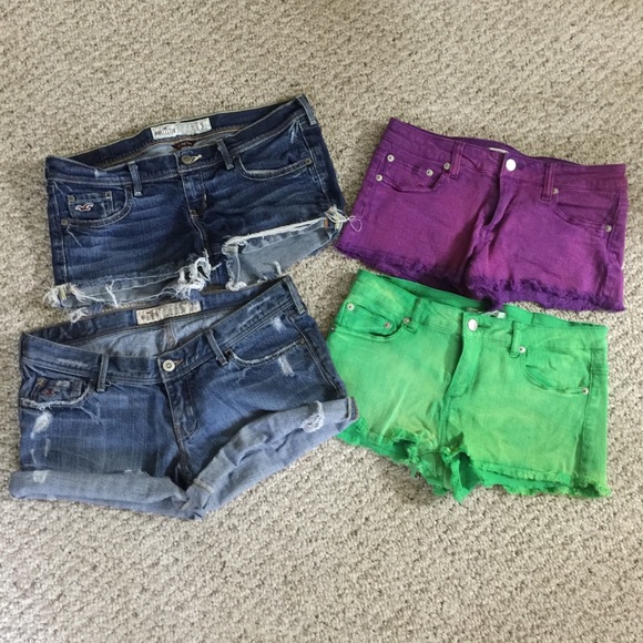 Hollister shorts and forever21 Color Shorts BUNDLE