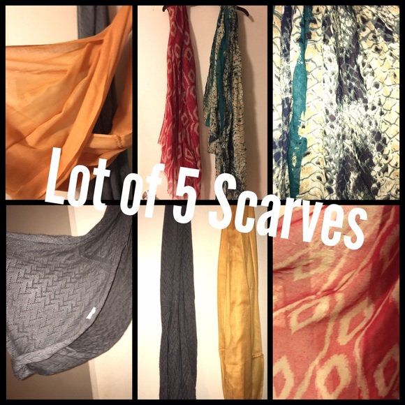LOT of #5 Scarves - Mixed Styles - Picture 1 of 4
