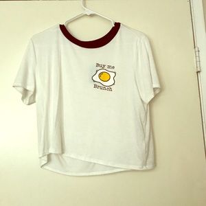 "Buy me brunch" Crop Top