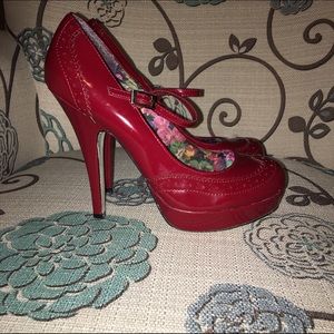 Madden Girl Red Mary Jane Stilettos!!