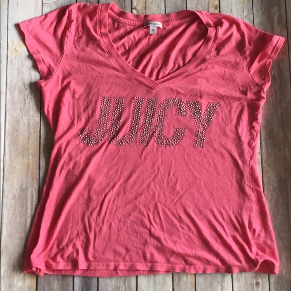 Beautiful coral Juicy Couture tee! Worn once