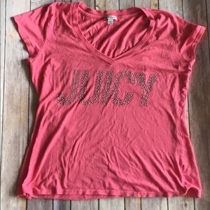 Beautiful coral Juicy Couture tee! Worn once