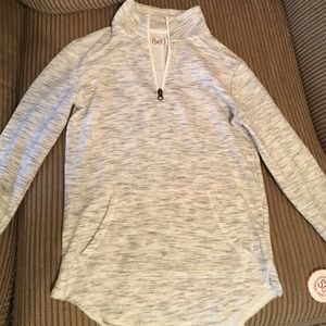 SO heather gray half-zip pullover - NWT