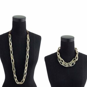 J. Crew Jewelry - Taupe Acetate Link Necklace J. Crew Jewelry - Taupe Acetate Link Necklace