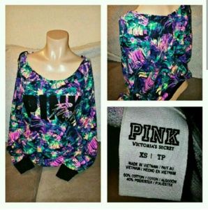 VS Pink Slouchy Crew