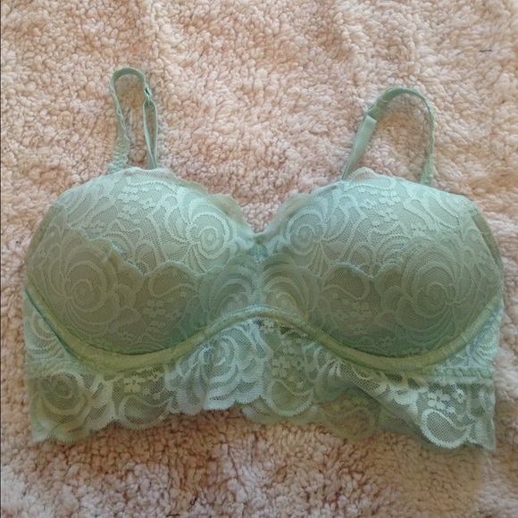 VS PINK Push-Up Rose Lace Bralette