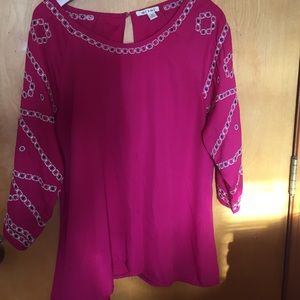Francesca's collections Pink blouse