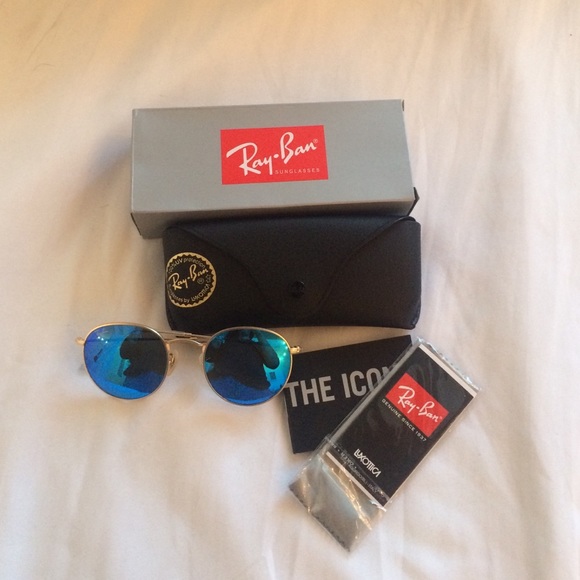 {SOLD} RAY BANS REFLECTIVE ROUND GLASSES - Picture 1 of 3