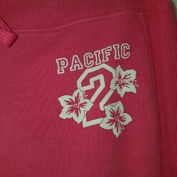 Hh) No Boundaries Pink “Pacific 2” Bermuda Sweat Shorts Women’s Size M - Picture 2 of 6
