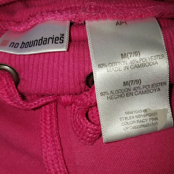 Hh) No Boundaries Pink “Pacific 2” Bermuda Sweat Shorts Women’s Size M - Picture 3 of 6