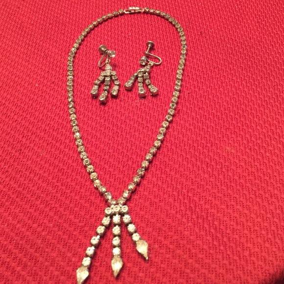 Vintage necklace and earrings