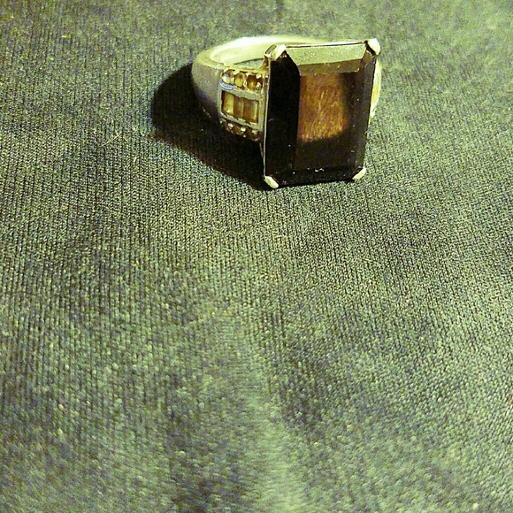 Jewelry - Spinel sterling silver ring  with cz's