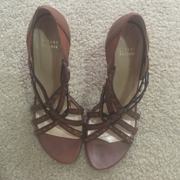 Stuart Weitzman Camel Leather Heels