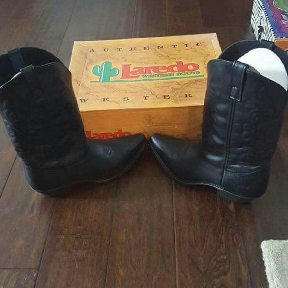 Black Laredo Western Wear Cowboy Boots