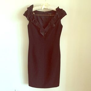 Carmen Marc Valvo collection black dress