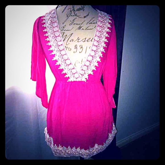 Hot fuchsia dress