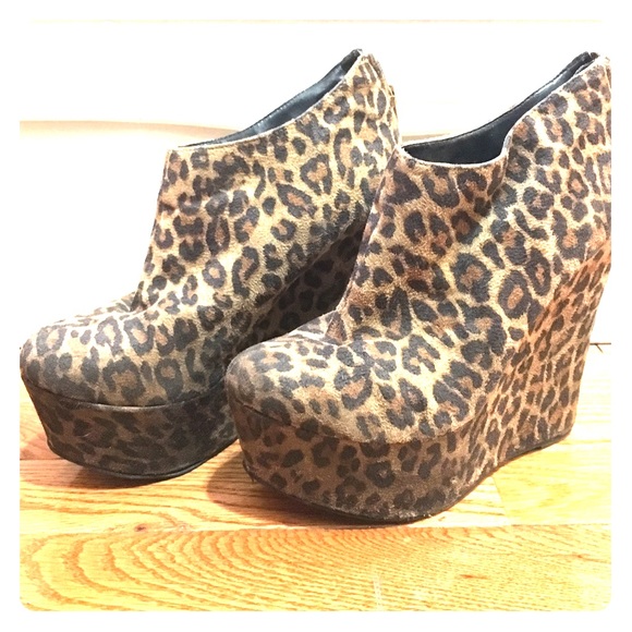 Cheetah print wedges - Picture 1 of 2