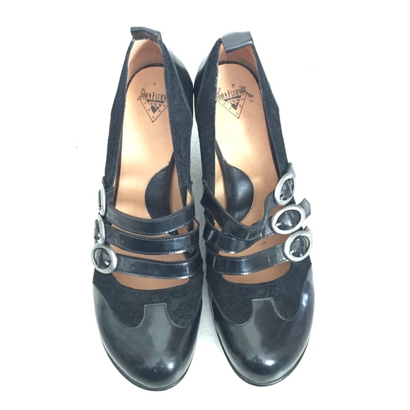 Lightly worn John Fleuvog leather heels