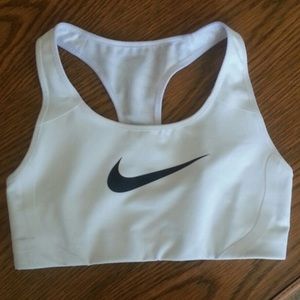 White sports bra