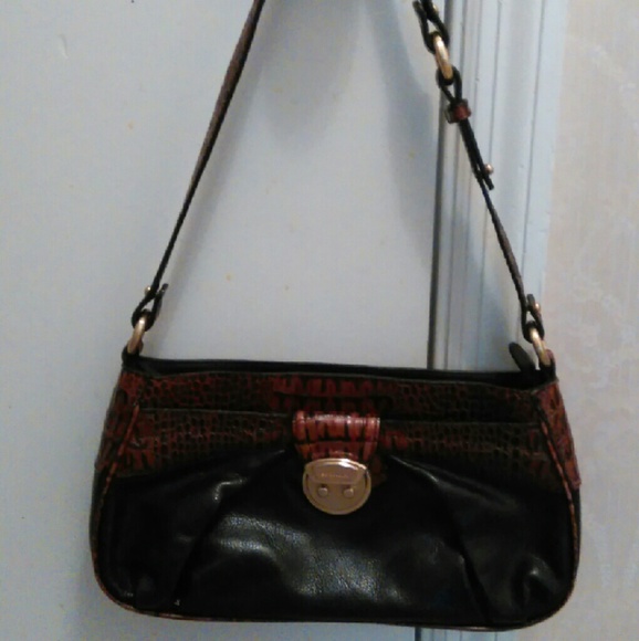 Black and Brown Brahmin Purse