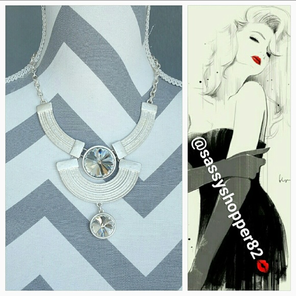 Painted Silver Necklace and earrings set - Picture 4 of 4