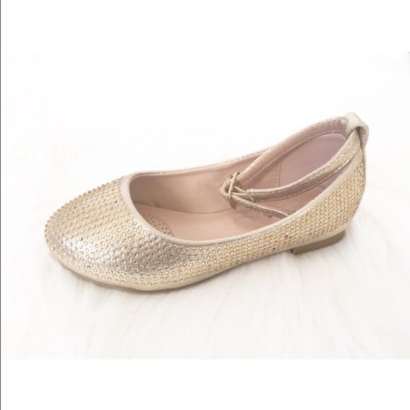 Gold fabric with small rhinestones all over
