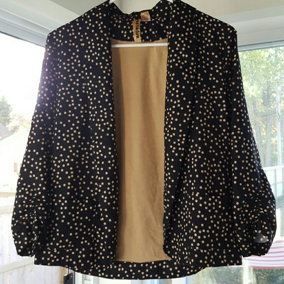Polka dot blazer