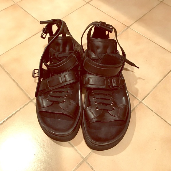 Lace up Louboutin gladiator sandals