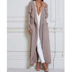 Iris Duster Trench Coat - Mocha