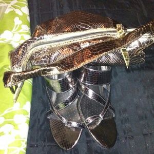 Purse matching sandals