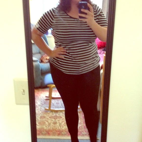 Forever21 French striped tee (2X)